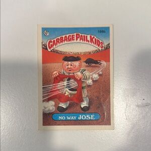 No Way José Trading Card by garbage pail cards in good condition 1986